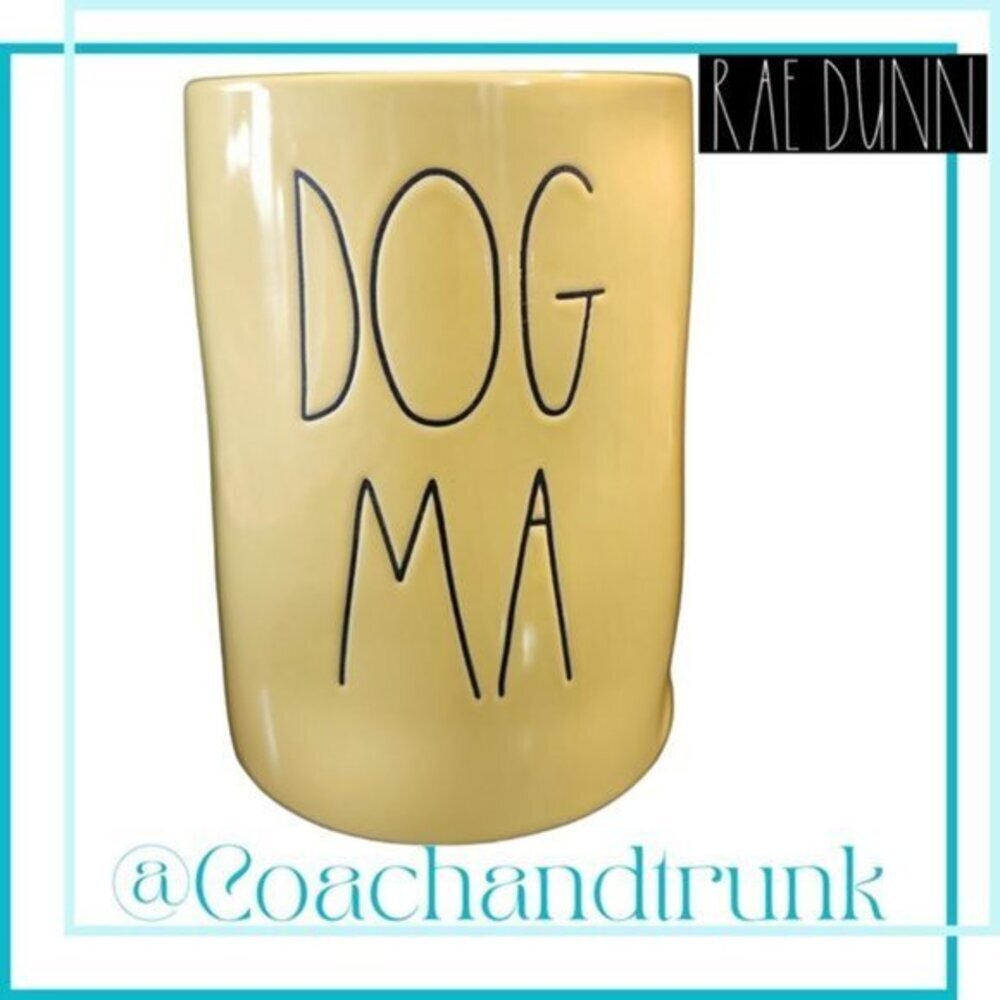 ✨VERY RARE COLLECTABLE ✨RAE DUNN Golden Fig Scented Dog Ma Candle 13.3 OZ